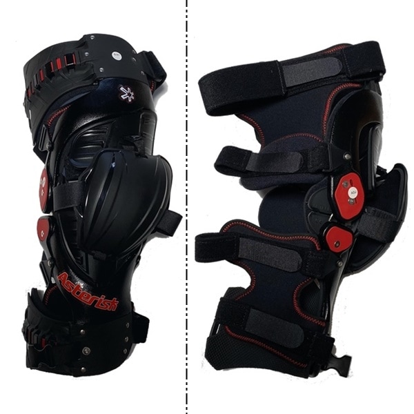 ASTERISK ULTRA CELL 4.0ニーブレース ブラック＜左右セット