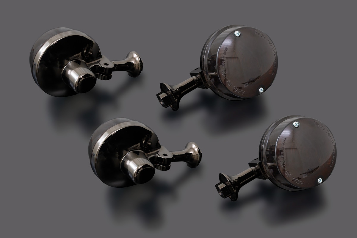 Z1/Z2タイプ ウインカー＆ステーセット スモークレンズ 漆黒メッキ