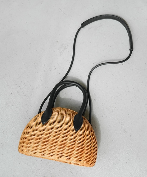 od241-0616]odds(オッズ)MINI WIKKER BAG ミニウィッカーバッグ かご