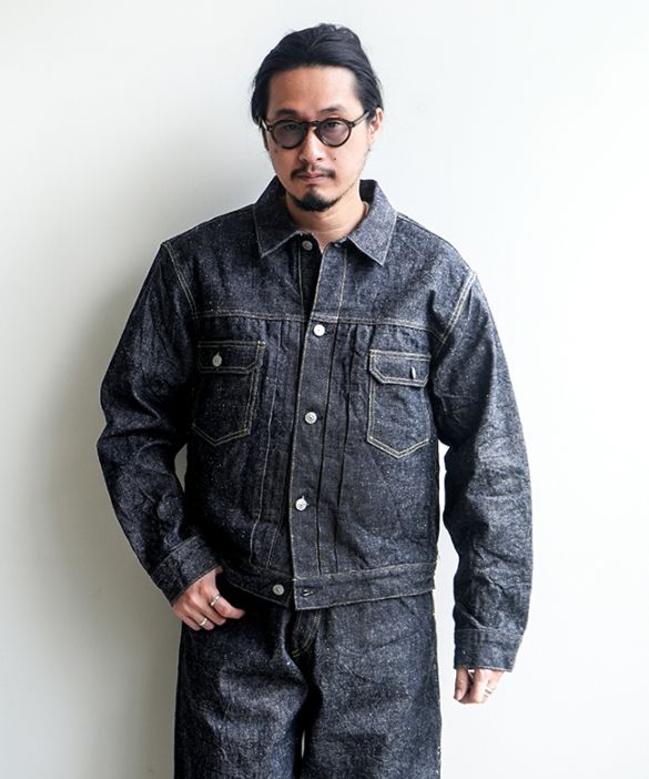 GL15674A]gold(ゴールド) RECYCLED WASTE SUVIN COTTON YARN 14oz