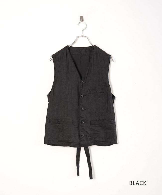 PC-021-2678]PORTER CLASSIC(ポータークラシック) LINEN CLASSIC VEST