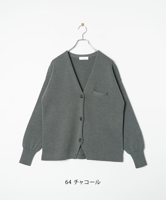 ◇[SMA-KNIT-NC-JKT]SOLAMONAT(ソラモナ) ウエハースニット ノーカラー