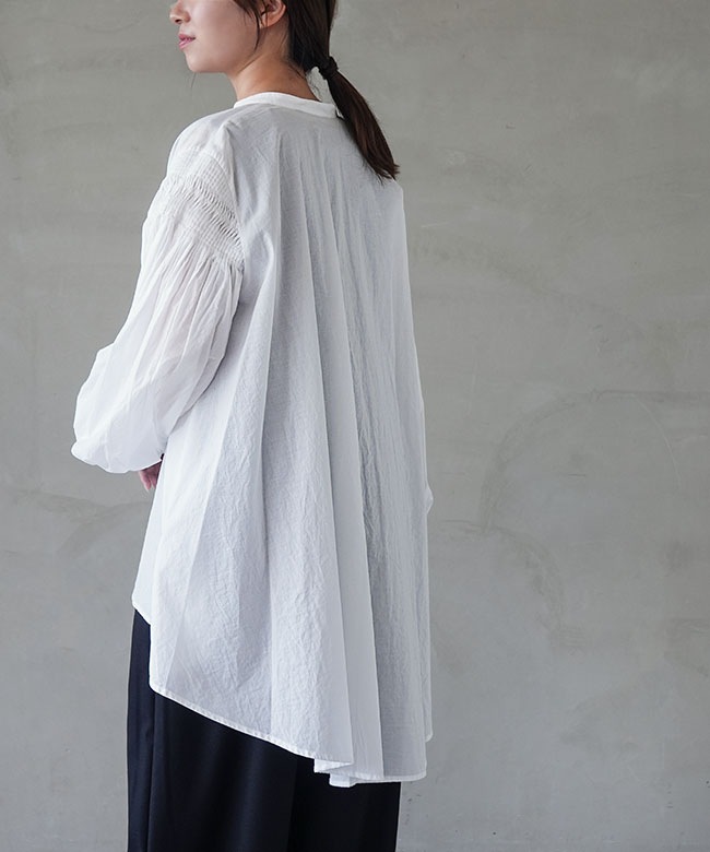 SALE 50%OFF】[3-230083]mizuiro ind(ミズイロインド) ピンタック