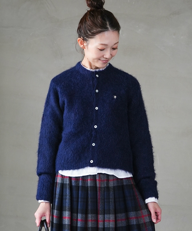 GY-D0098SGK]Gymphlex(ジムフレックス) CREW NECK SHORT CARDIGAN