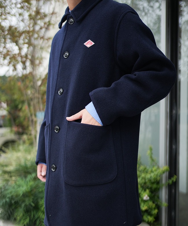 ◇[DT-A0540WLP]DANTON(ダントン) WOOL LIGHT PILE COVERALLS COAT