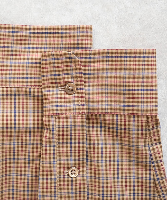25AMSBL06]THE SHINZONE(ザ・シンゾーン)PECK CHECKED SHIRT ペック