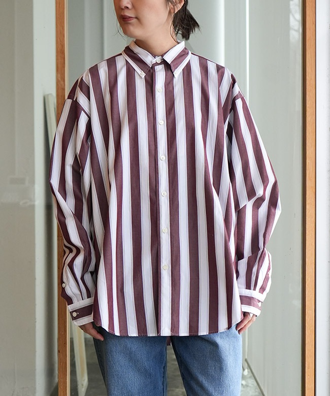 25SMSBL01]THE SHINZONE(ザ・シンゾーン)STRIPED DADDY SHIRT