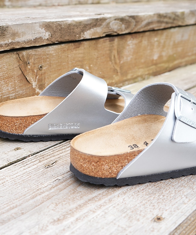 1012283]BIRKENSTOCK(ビルケンシュトック) Arizona BS Silver (NARROW