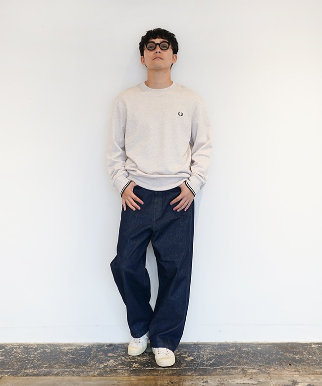 M7535]FRED PERRY(フレッドペリー) Crew Neck Sweatshirt クルーネック