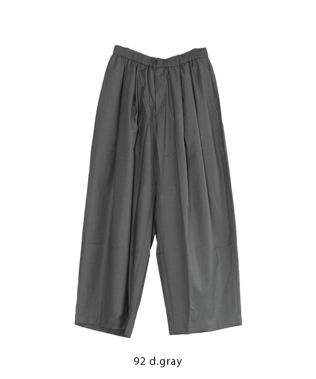 ◇[2-260051]mizuiro ind(ミズイロインド) wide tuck PT /ワイドタック