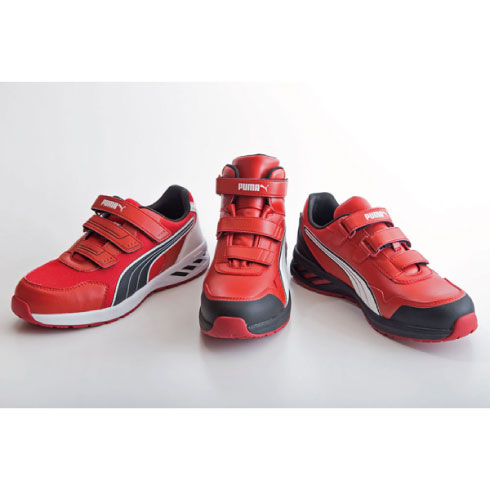 プーマ 安全靴 633540 アスレチックライダー2.0 レッド・ミッド 25