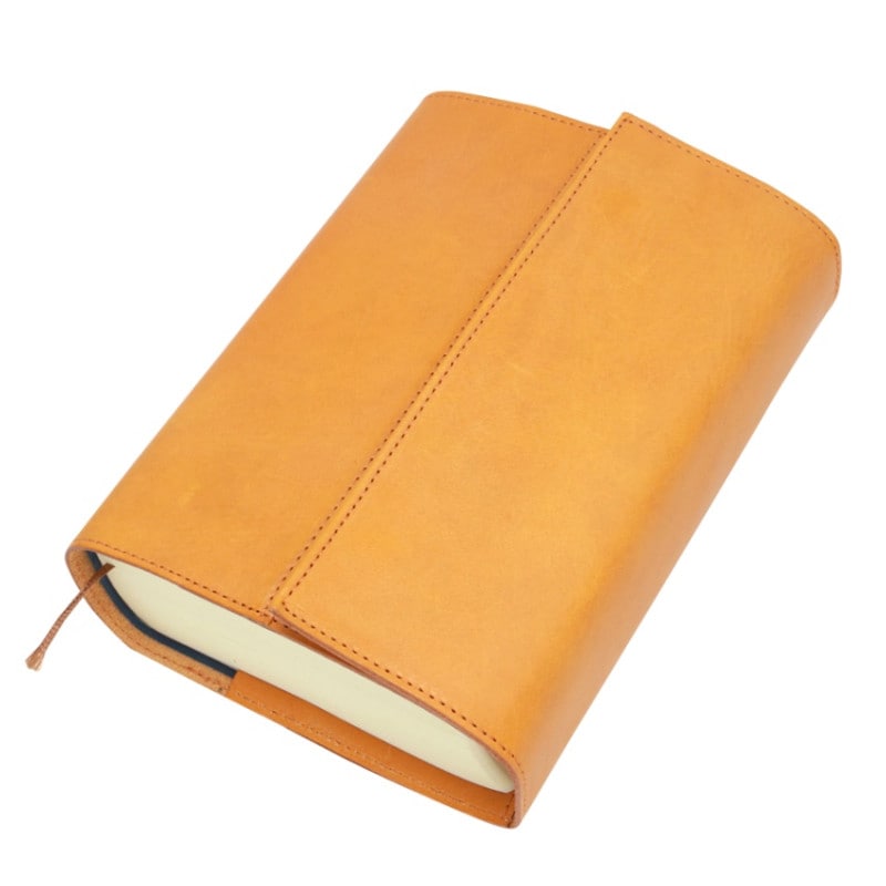 新価格)本革聖書カバー 巻き型 中型用B6 MV22BC8 （51730）（いのちの