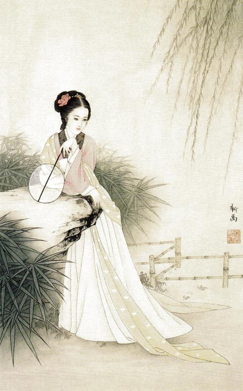 じんぶつ 工筆重彩仕女画法 中国工筆画技法 中国絵画/工笔重彩