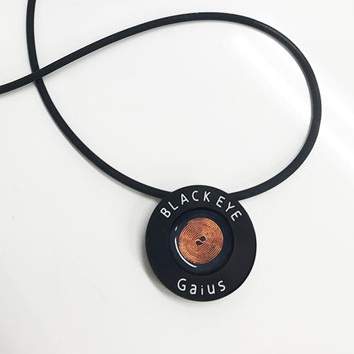 丸山式コイル】ブラックアイ・ガイアスネックレス（丸山式・電磁波対策）