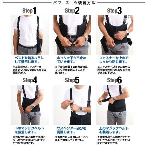 NSP ワーキングパワースーツ サイズ【SS】 スーツとサポーターセット