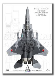 Top view 縦向き” F-15J イーグル 第204飛行隊 創隊60周年記念 2024