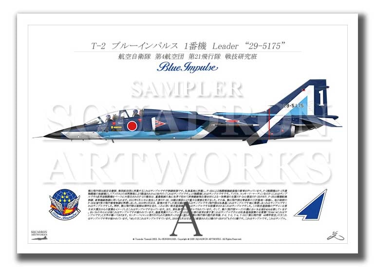 T-2 ブルーインパルス 1番機 “29-5175” （A3サイズ Prints