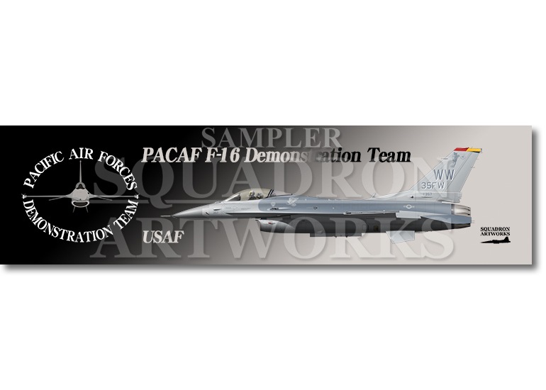 ステッカー】 PACAF F-16 Demo Team “91-0357”」アビエーション