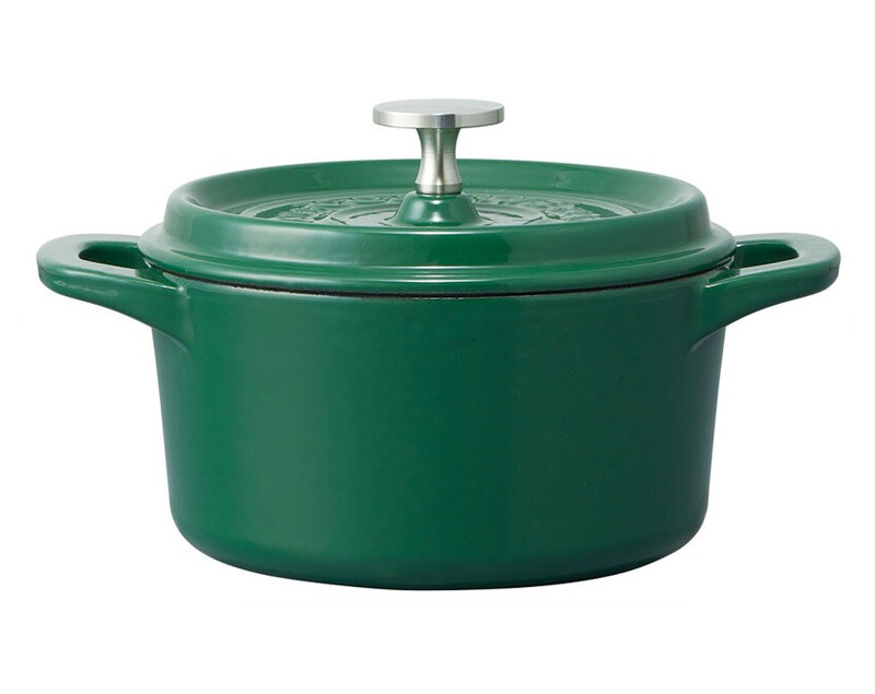 ユアサプライムス.com｜IH対応 ココット鍋 16cm リーフグリーン