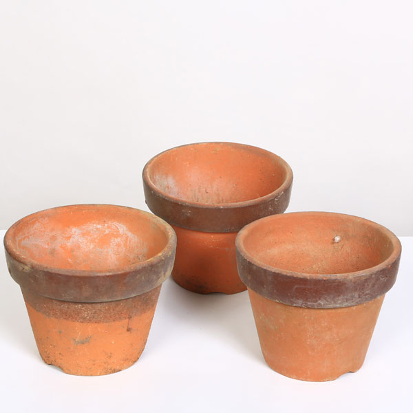 鉢：【中古】国産素焼き鉢 駄温 4.5号深 3個セット*資材 | 新着商品