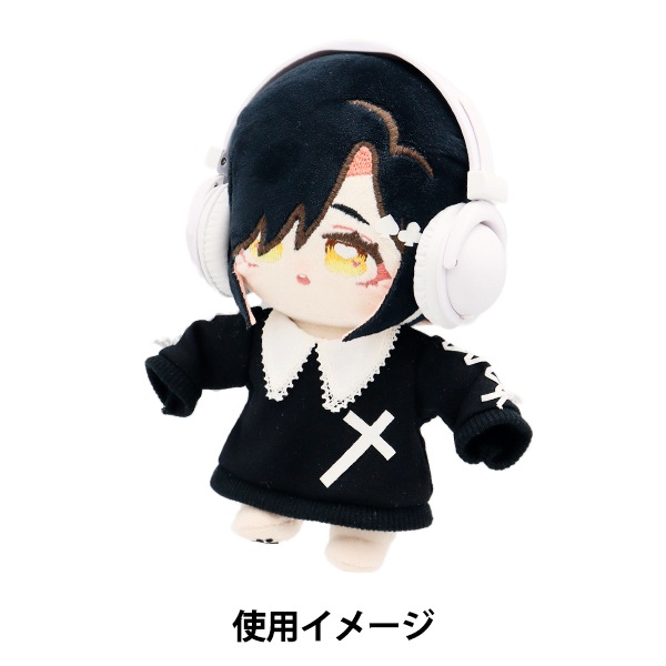 ぬいぐるみ衣装 『ドール用ヘッドホン オールホワイト DHP-AWH』 手芸