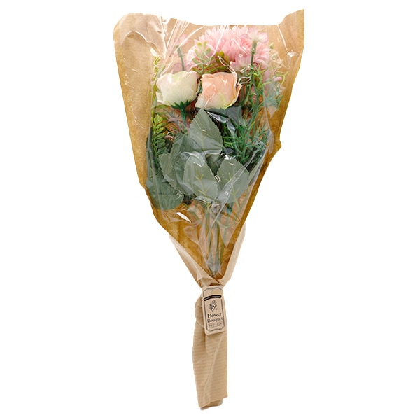 造花 シルクフラワー 『フラワーブーケ マムローズ ピンク ZYJP2437-5