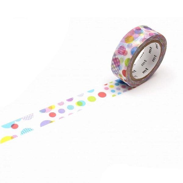 マスキングテープ 『mt ex ランダムドット MTEX1P108R』 画材・文具