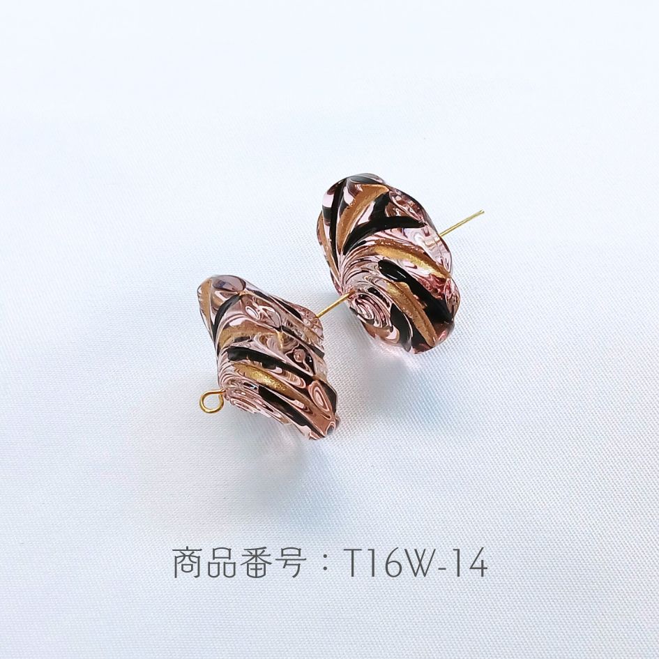 ☆廃番「Sale」価格☆日本製 歌舞伎 ビーズ コマ 約15×25mm 4ヶ入り