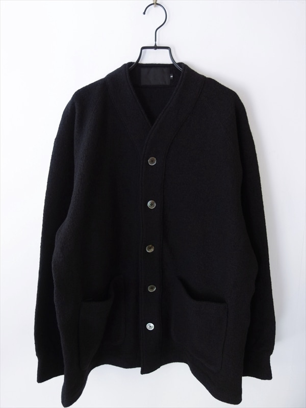 K.ITO ケー・イトウ/ ウールブークレカーディガン/ ブラック | BRANDS
