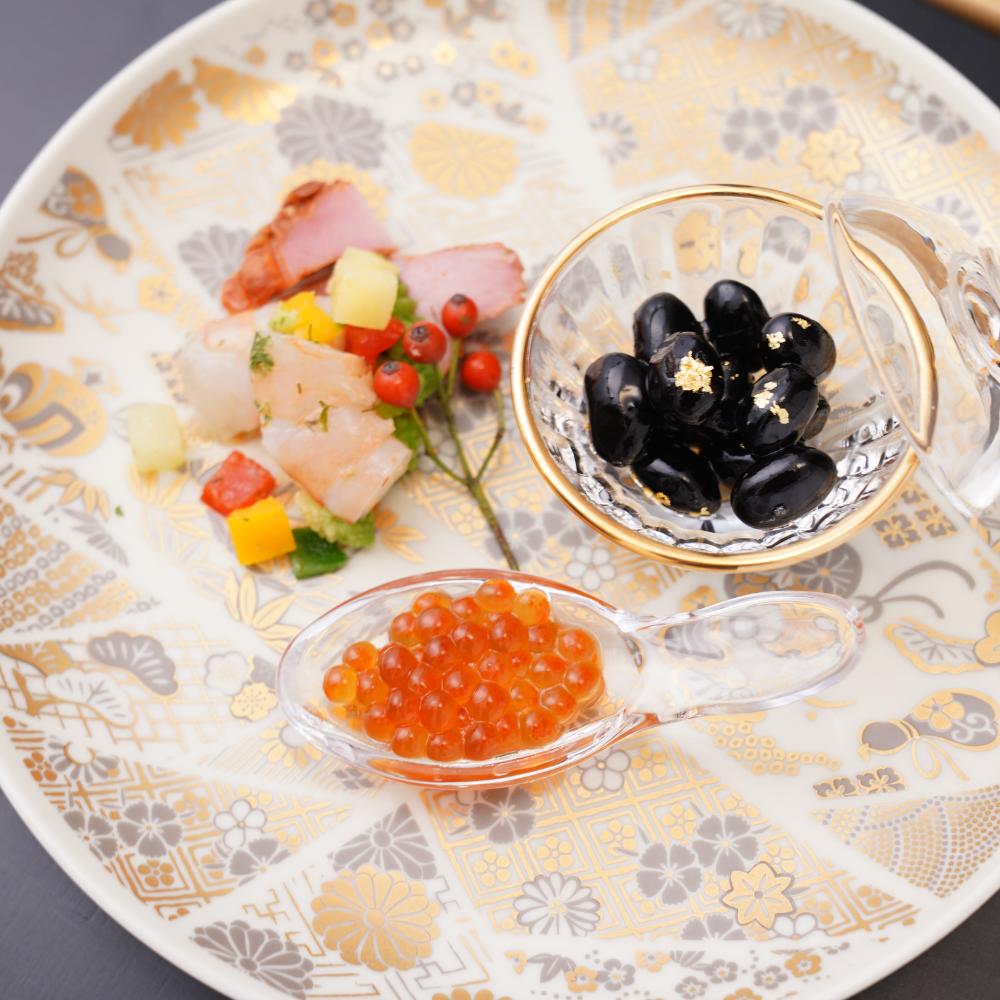 金菊花菱7号皿｜ 四季折々のおしゃれな和食器通販サイト FOURGRACE