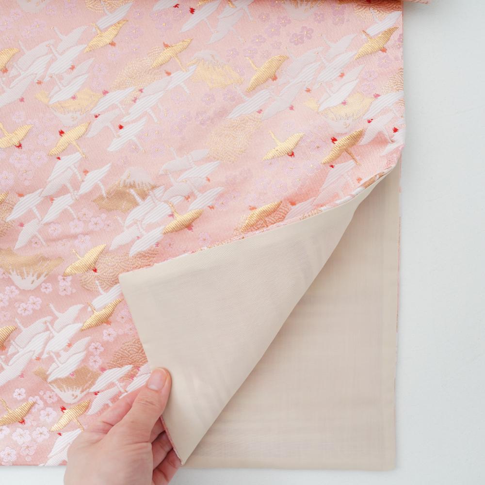 西陣織 金鶴 テーブルランナー ピンク ｜ 四季折々のおしゃれな和食器