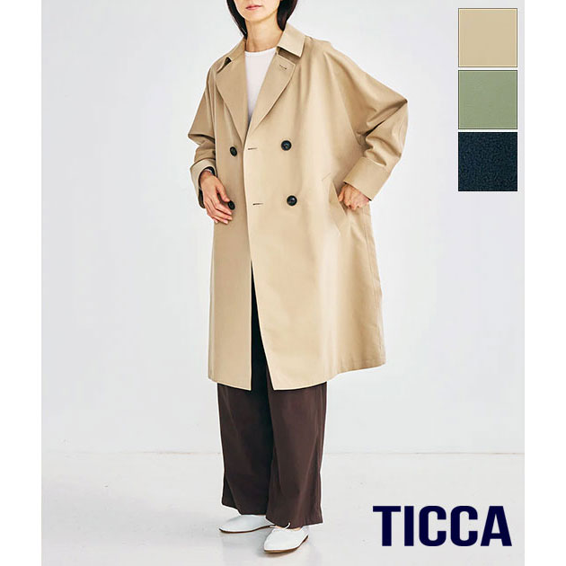 送料無料】【2026SS】TICCA[ティッカ] テントトレンチコート TBFS-161