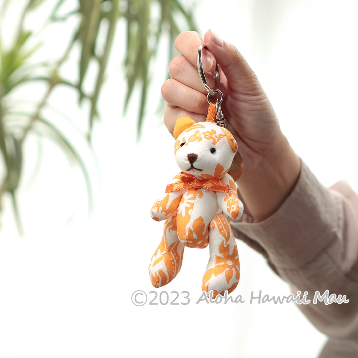 ハワイアン ベア キーホルダー フラ ベア オレンジ | アクセサリー