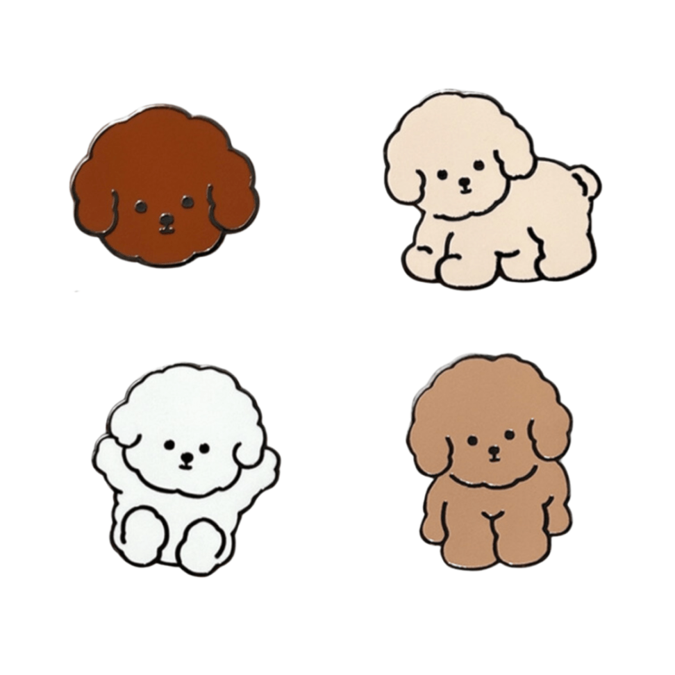 mill and moi] ピンバッジ - 4types | CATEGORY,STATIONARY,etc