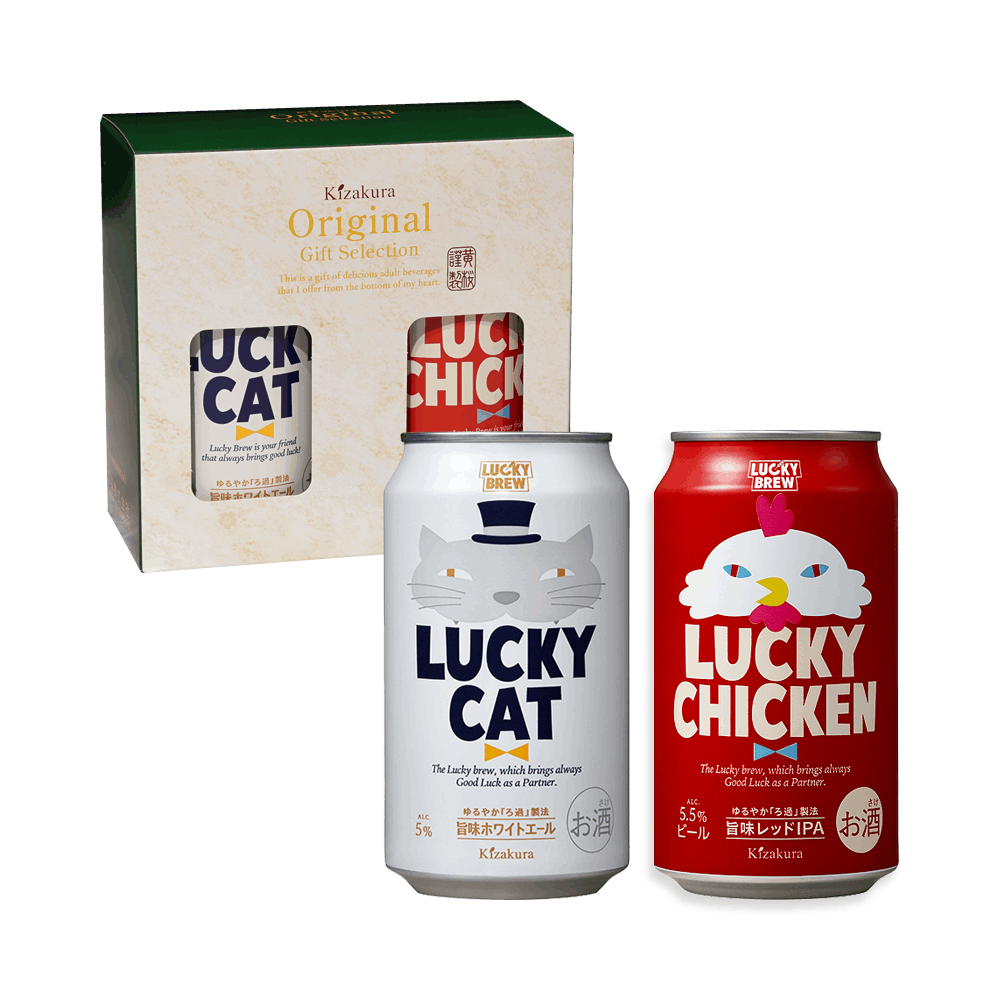 黄桜 ラッキー 2缶セット （ドッグ、チキン） （350ml×2缶） 【商品