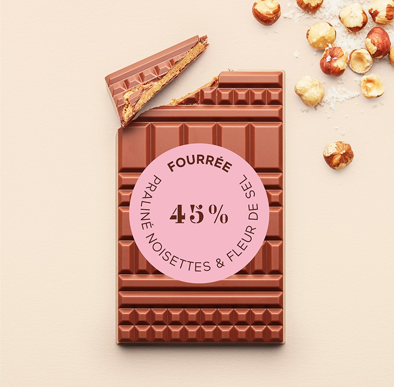 フレ オ・レ 45% プラリネ・ヘーゼルナッツ／ フルール・ド・セル