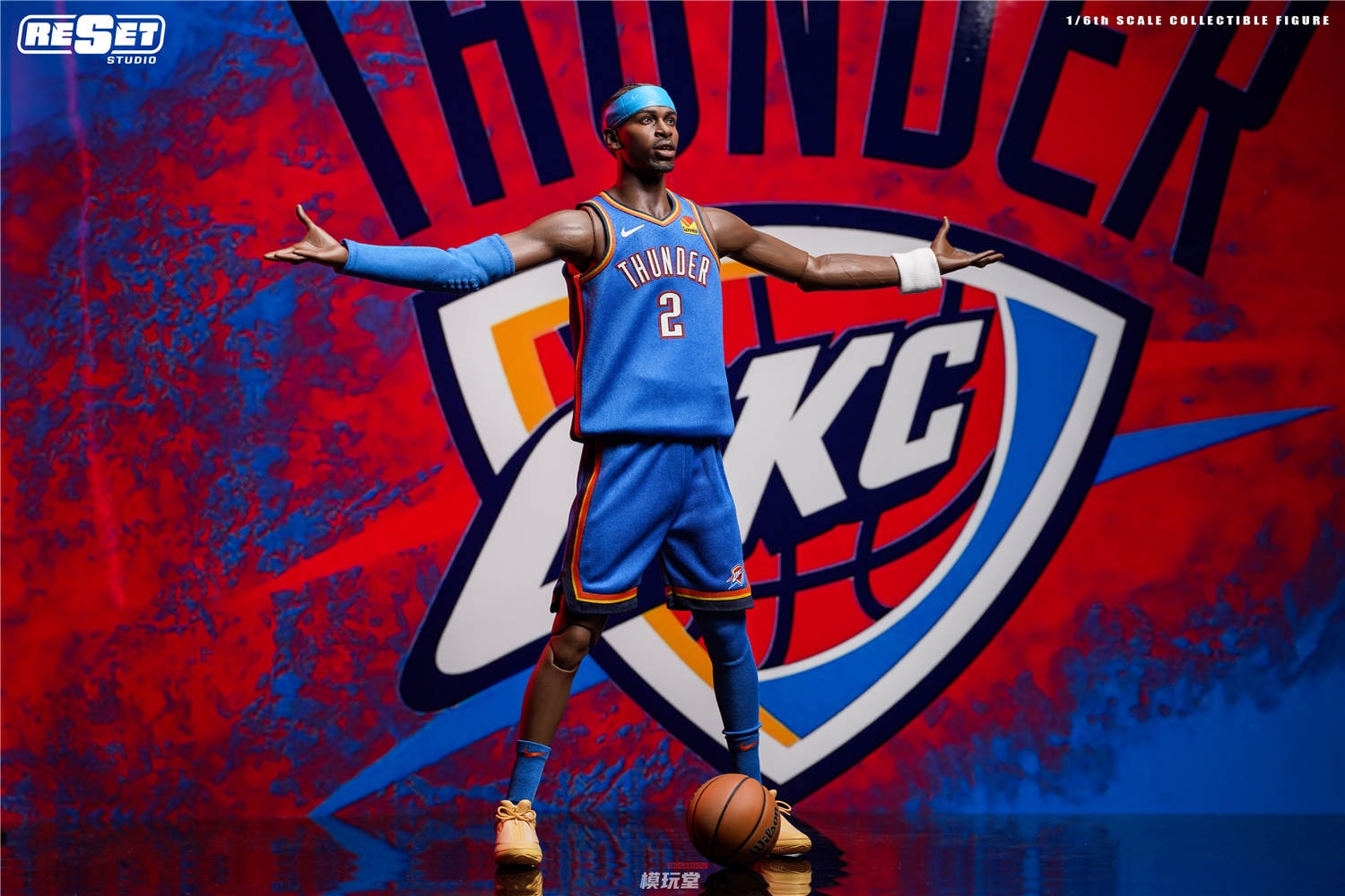 予約 Reset Studio 1/6 NBAシリーズ オクラホマシティ・サンダー 優勝