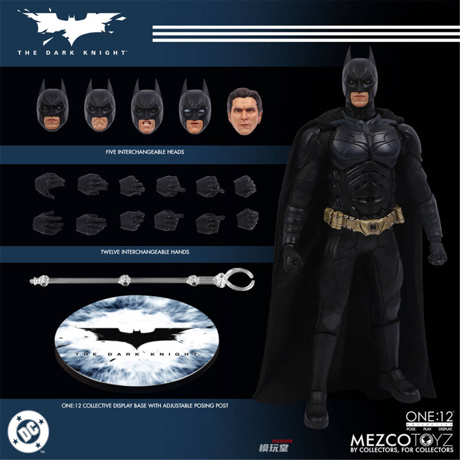 予約 Mezco Toyz 1/12 『ダークナイト：バットマン』 バットマン The