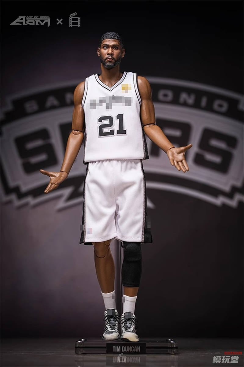 予約 Aom 1/6 サンアントニオ・スパーズ ティム・ダンカン 2014 優勝
