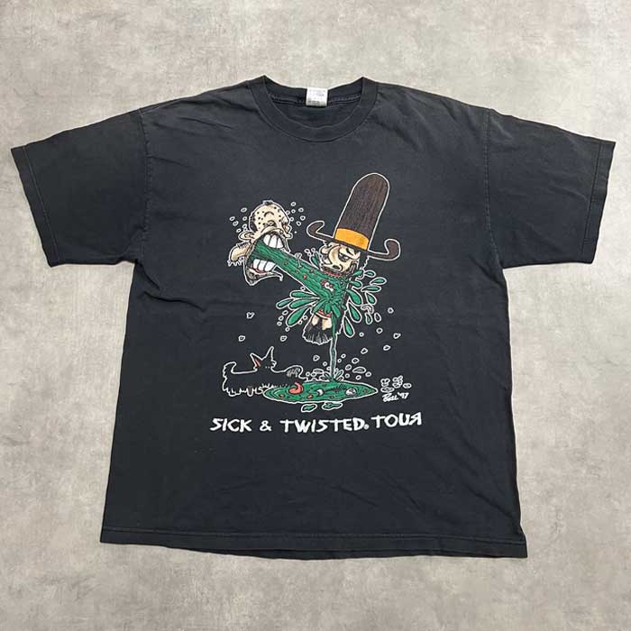 90'S KORN Sick & Twisted Tour T-Shirts BLACK/XL 90年代 コーン