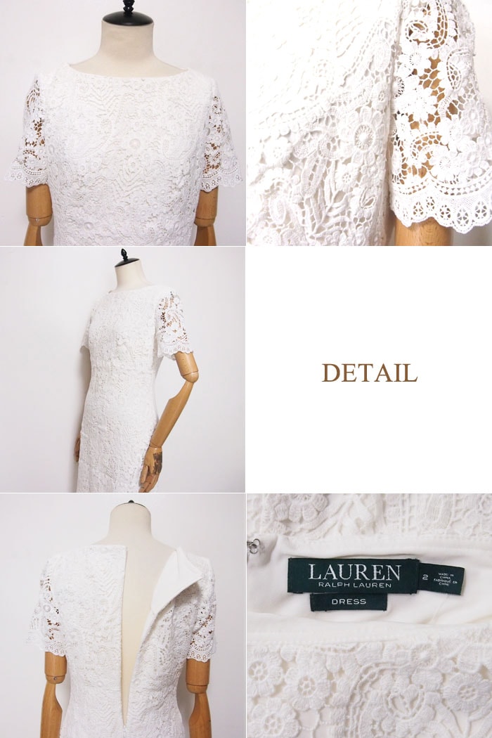 ラルフローレン ローレン レディース 総レース ワンピース ドレス