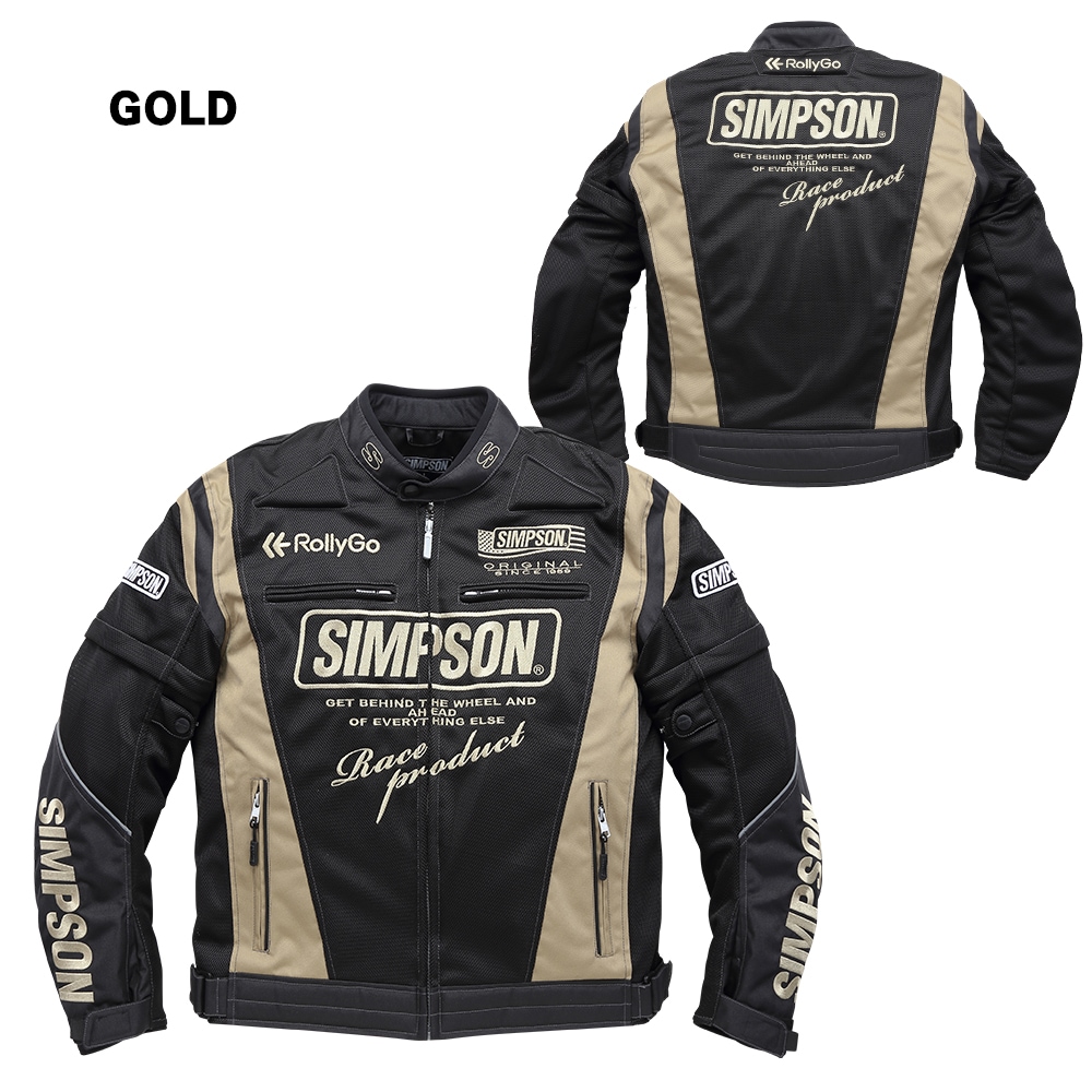 SIMPSON NSM-2202 ライダース メッシュジャケット 春夏モデル