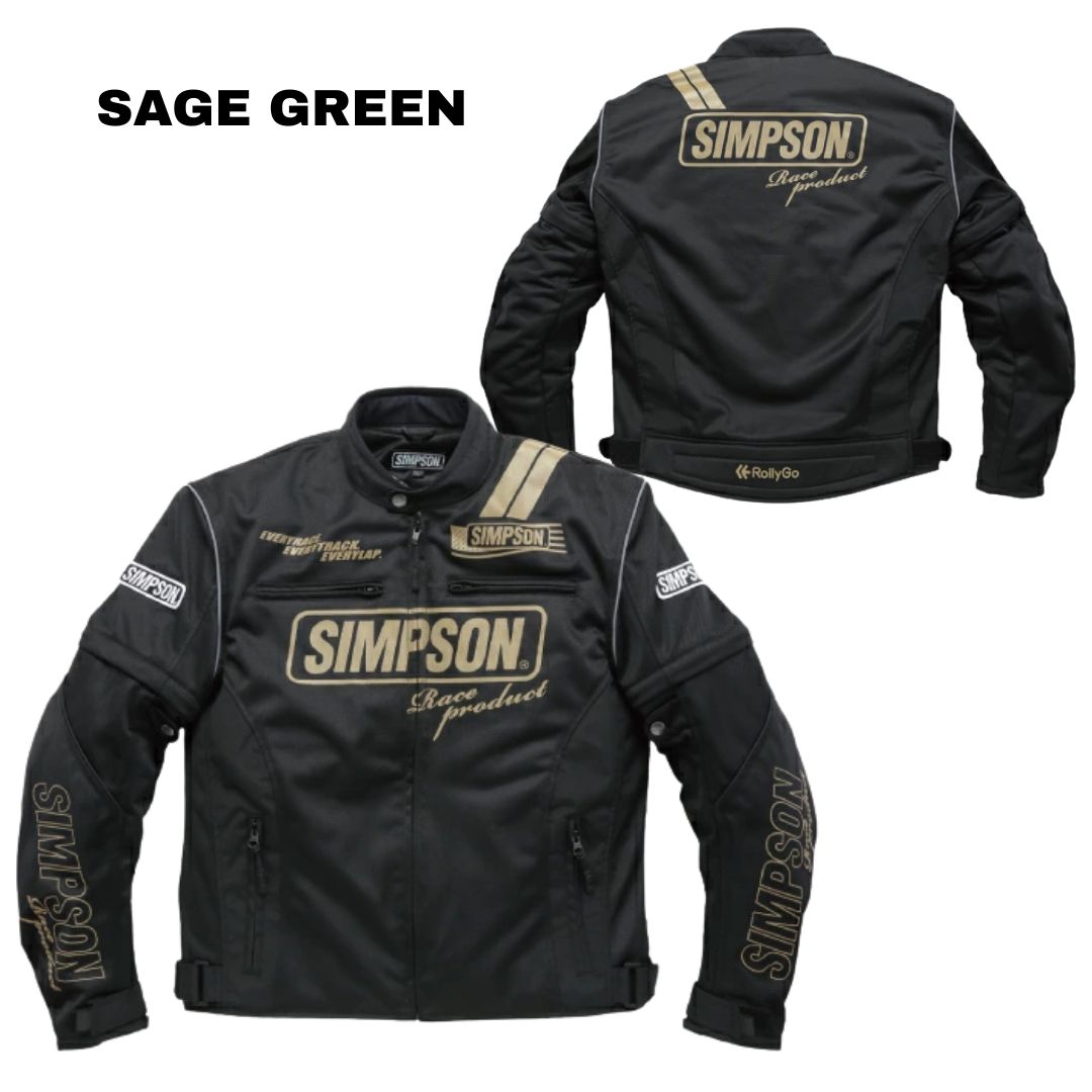 SIMPSON NSM-2203 ライダース メッシュジャケット 春夏モデル