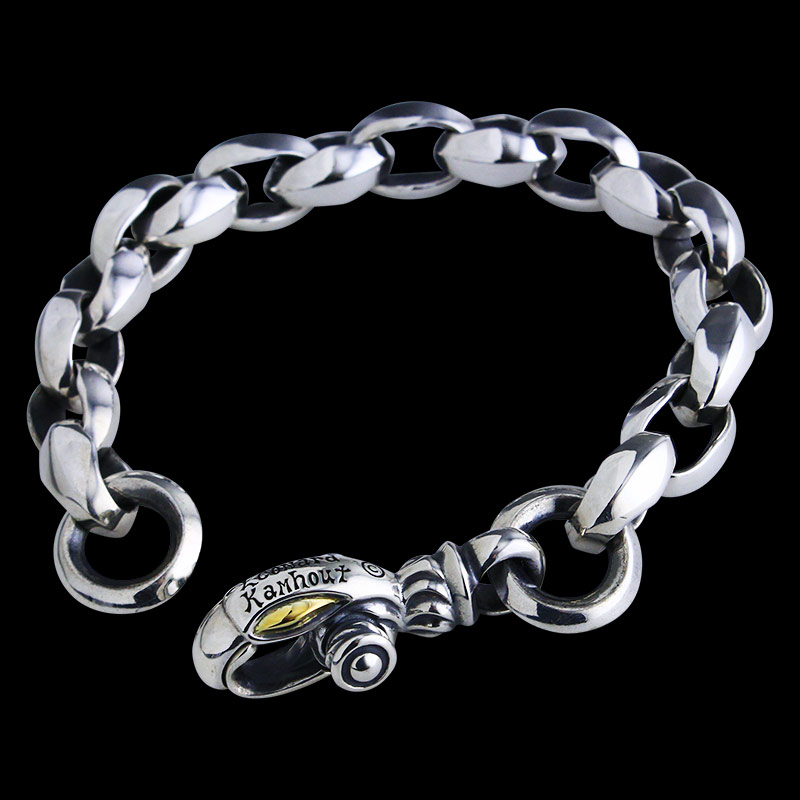 シルク リンク (M) ブレスレット (プレーン サークル) クラスプ