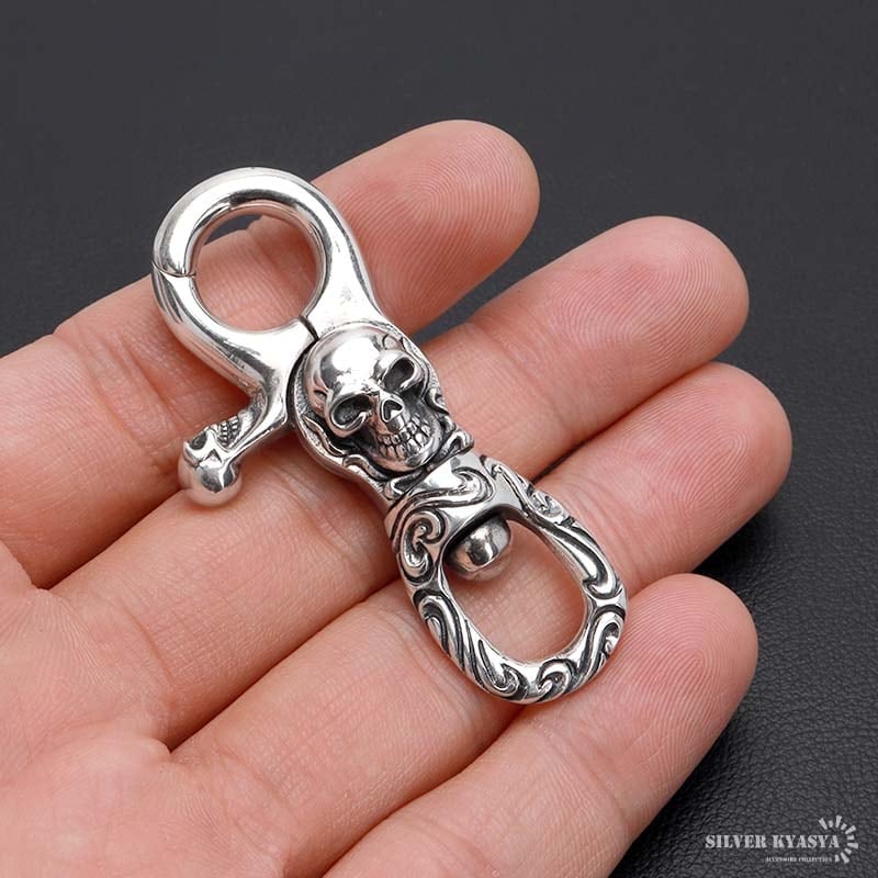 シルバー925 スカル キーリング [zs004] | キーチェーン、キーリング