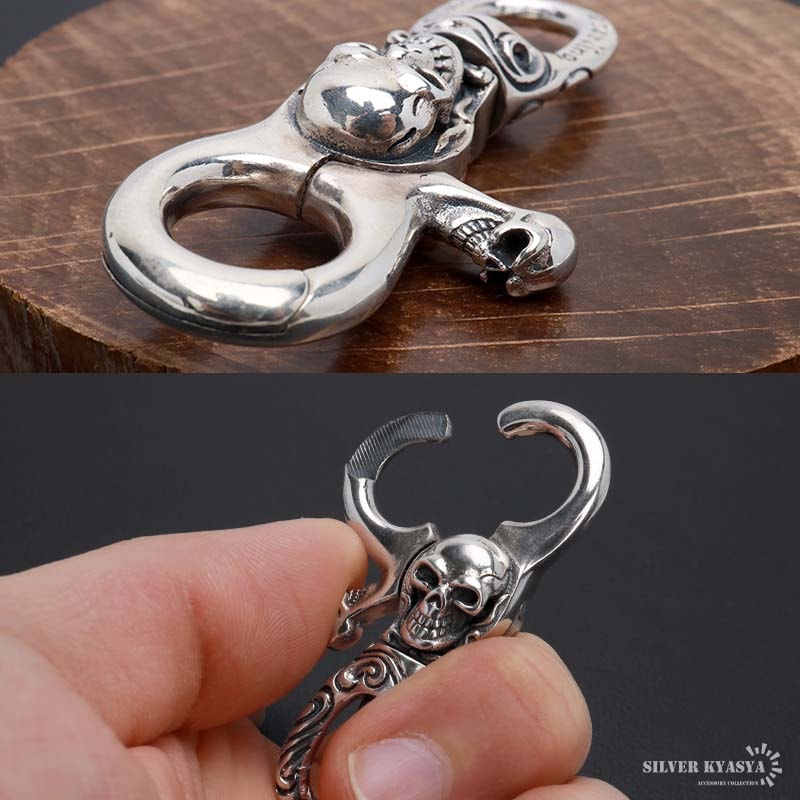 シルバー925 スカル キーリング [zs004] | キーチェーン、キーリング