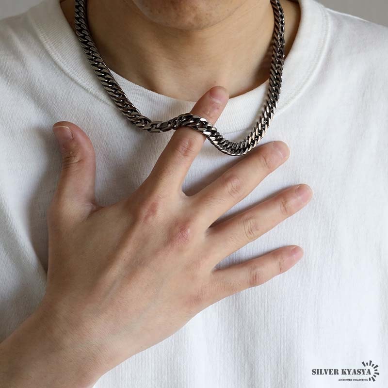 純チタン製 ダブル喜平チェーンネックレス [n1019-s] | ネックレス