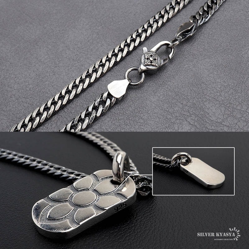 シルバー925 ドッグタグ ネックレス [nc004-ns155-ns186-50cm