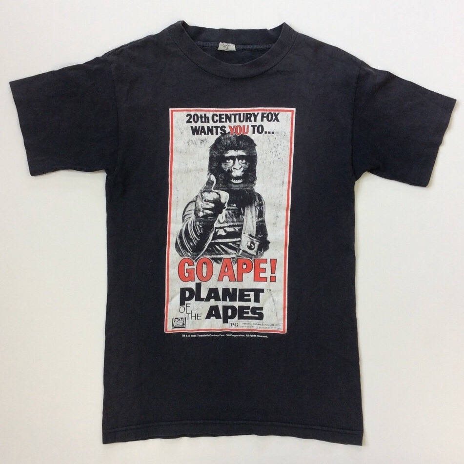 PLANET OF THE APES 猿の惑星 90's 半袖Tシャツ レア 希少 送料無料