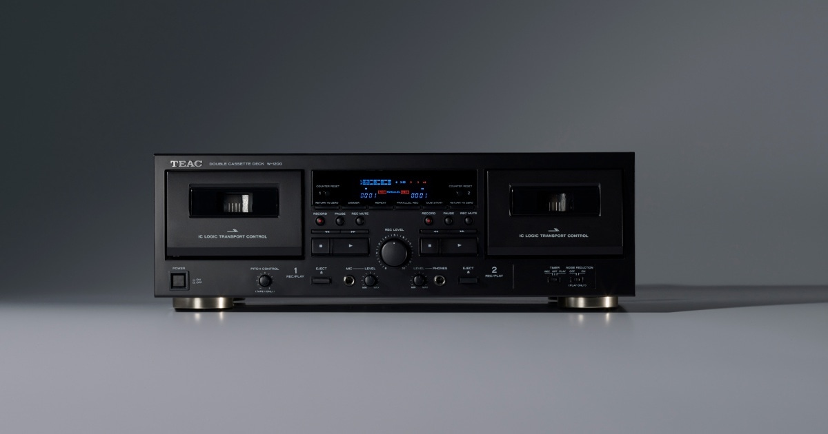 W-1200 ブラック 【ティアックストア限定販売】 ダブルカセットデッキ TEAC